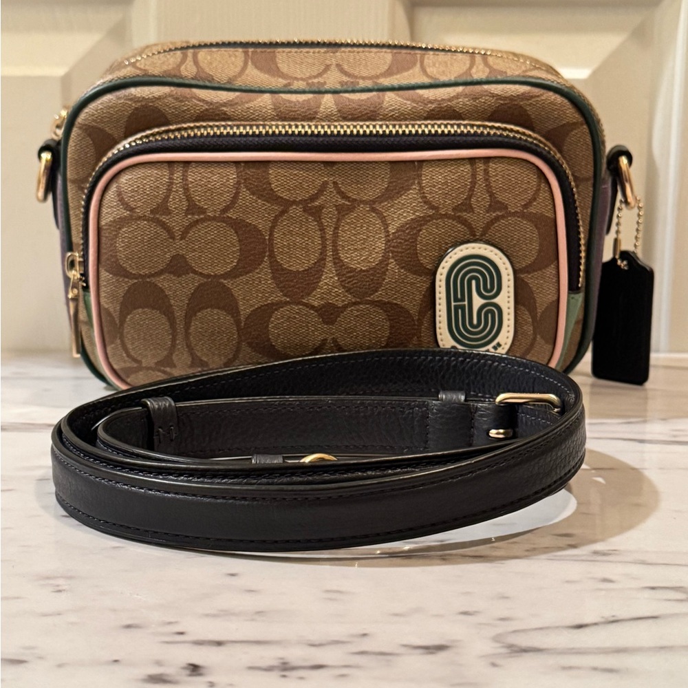 Coach Court Crossbody In Signature Nylon